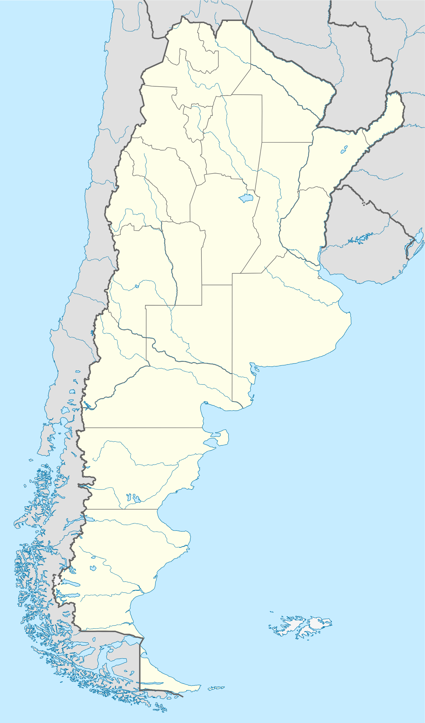 Mapa de Argentina